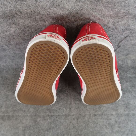 Vans Shoes Womens 5.5 Sneakers Authentic Lo Pro Skate Casual Red Canvas Lace Up - Picture 10 of 12